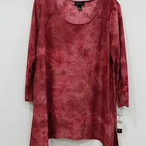AB Studio Women Textured Necklace Top Size XL NWT